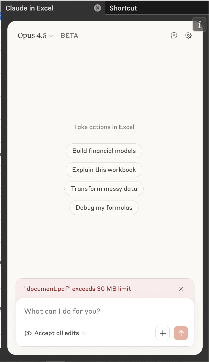 Claude error when file exceeds 30MB limit